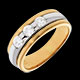 femme trilogie eclipse or jaune or blanc mm 44 carats di
