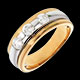 bijouteries trilogie eclipse or jaune or blanc gm 059 carats d