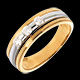 achat on line trilogie eclipse or jaune or blanc pm 24 carats di