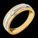 ventes solitaire eclipse or jaune or blanc pm