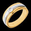Solitaire �clipse or jaune-or blanc (GM)  - 0.28 carats