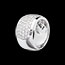 acheter en ligne Bague Diorama or blanc pav�e (GM)  - 2.05 carats - 79 diamants