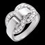 achat Bague fermoir or blanc pav�e - 0.38 carats - 21 diamants