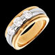 cadeau femme trilogie eclipse or jaune or blanc tgm 104 carats