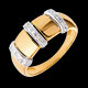mariages bague triade or jaune pavee diamants