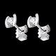bijouteries boucles oreilles caldera puces diamants or blanc 2