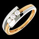 ventes trilogie bipolaire or jaune or blanc mm 028 carat