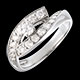 cadeaux solitaire prunelle or blanc 063 carats 19 diamants