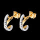mariages boucles oreilles trilogie cerceau diamants