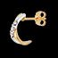 mariages Boucles d'oreilles trilogie cerceau - 6 diamants