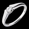 bijouteries Solitaire arche or blanc (PM)
