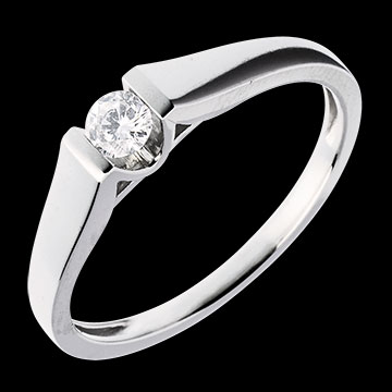 cadeaux femmes Solitaire arche or blanc (PM)