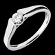 bijou or Solitaire arche or blanc (PM)