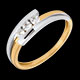bijou trilogie bipolaire or jaune or blanc pm diamants