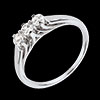 cadeau Trilogie Altesse - or blanc - 0.35 carats - 3 diamants