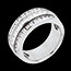 Bague Idylle or blanc pav�e - 1.46 carats - 43 diamants