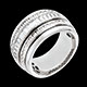 cadeau anneau bagatelle or blanc 58 carats 48 diamants