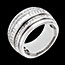 cadeau femme Anneau Bagatelle or blanc - 1.58 carats - 48 diamants
