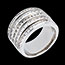 mariage Bague Vertigo or blanc pav�e  - 2.42 carats - 81 diamants