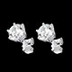 acheter boucles oreilles or blanc diamant griffes carats