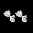 ventes Boucles d'oreilles or blanc - diamant 3 griffes - 1 carats