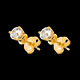 achat on line boucles oreilles or jaune diamant griffes carats