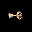 cadeau Boucles d'oreilles or jaune - diamant 3 griffes  - 0.25 carats