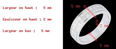 vente on line   Alliance or blanc semi pav�e - serti rail 2 rangs   - 1 carats