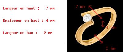 acheter en ligne Solitaire apostrophe or jaune (MM+)