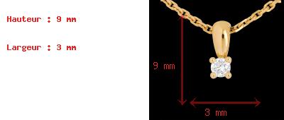femme Pendentif diamant beli�re or jaune (PM) 