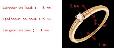 acheter Solitaire Octave or jaune (PM)  - 9 diamants