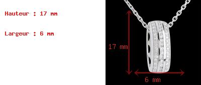 acheter en ligne Pendentif roue diamants - or blanc - 0.27 carats
