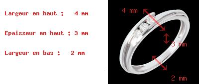 vente Trilogie bipolaire or blanc (PM) - 3 diamants