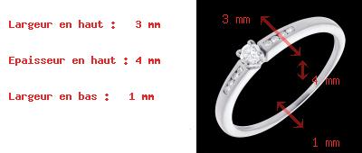 acheter on line Solitaire Octave or blanc (PM) - 9 diamants