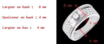vente Trilogie bipolaire or blanc pav�e  - 0.86 carats - 35 diamants