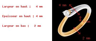 cadeaux femme Solitaire Broche or jaune-or blanc (PM)