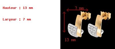 achat Boucles d'oreilles tropique or jaune pav�es - 24 diamants