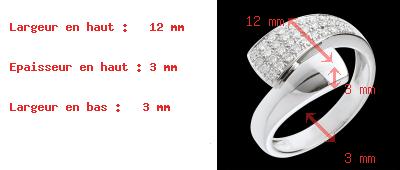 cadeaux femmes Bague tropique or blanc pav�e  - 0.26 carats - 34 diamants