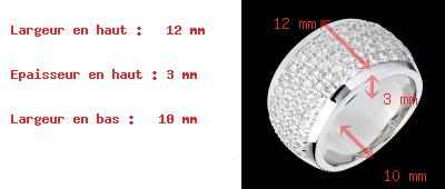 vente en ligne Bague Diorama or blanc pav�e (GM)  - 2.05 carats - 79 diamants