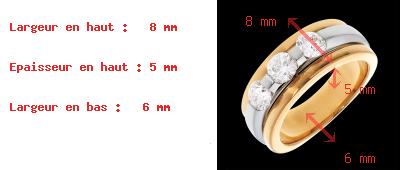 achat on line Trilogie �clipse or jaune-or blanc (TGM) - 1.04 carats - 3 diamants