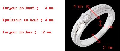 acheter on line Solitaire empire or blanc pav� - 0.26 carats - 19 diamants
