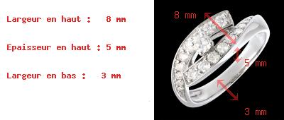 achat on line Solitaire Prunelle or blanc - 0.63 carats - 19 diamants
