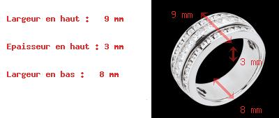 acheter on line Bague Idylle or blanc pav�e - 1.46 carats - 43 diamants