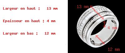 cadeaux femmes Anneau Bagatelle or blanc - 1.58 carats - 48 diamants