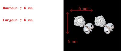 mariages Boucles d'oreilles or blanc - diamant 4 griffes - 1 carats