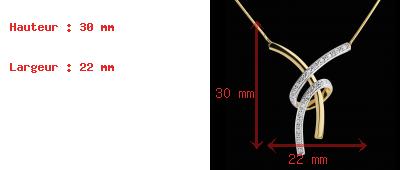 ventes en ligne Collier Volupt� or jaune pav� - 20 diamants