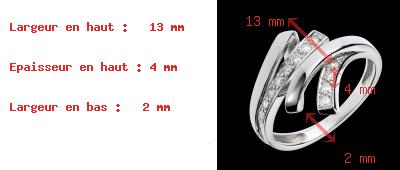 mariages Bague Nuit du d�sert - pav�e de 12 diamants