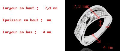 acheter on line Trilogie Funambule or blanc pav� - 0.62 carats - 45 diamants