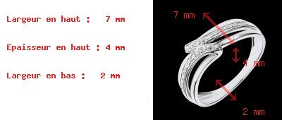 achat Bague Serenity or blanc - 6 diamants