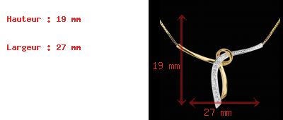 cadeaux femmes Collier Liane or jaune pav�e - 3 diamants